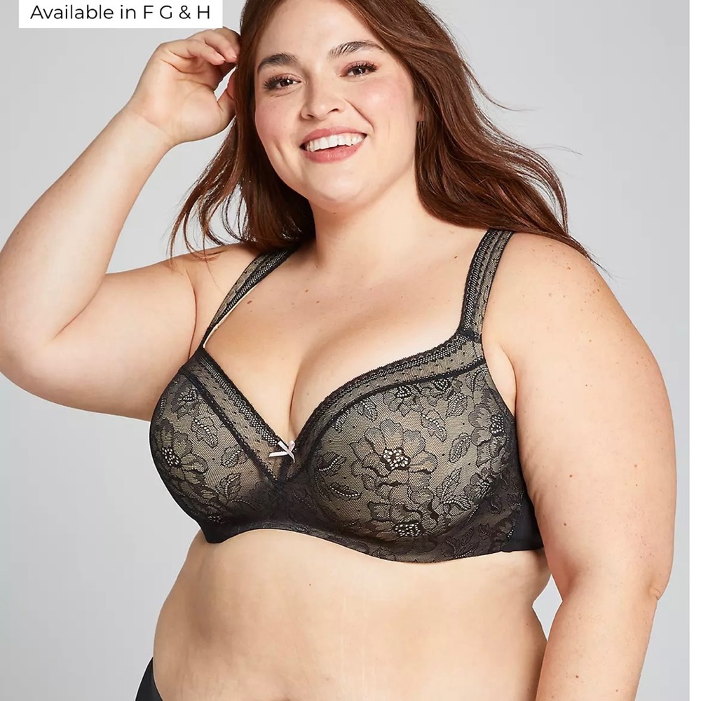 Torrid Lace Balconette Bra - Size 44DD